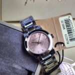 Burberry The City Check Diamonds Pink  Dial Watch
