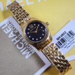 Michael Kors Mini Lexington Gold-Tone Black Dial Women's Watch – MK4802