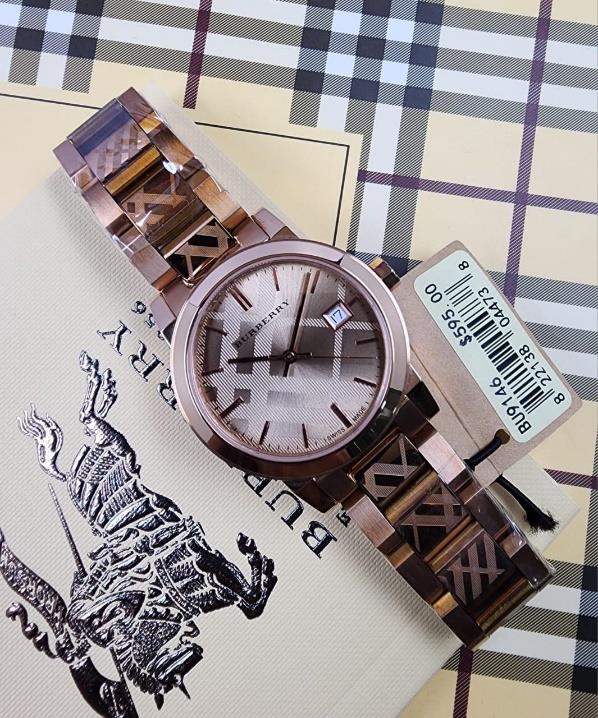 24 Burberry The City Rose Gold-Tone Watch - Image 1