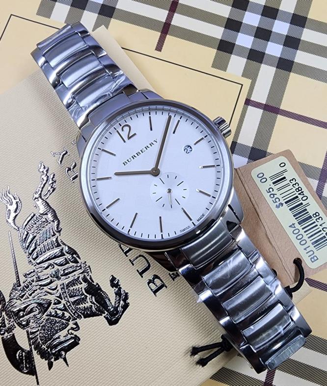 25 Burberry The Classic Silver Dial Stainless Steel Watch - Image 1