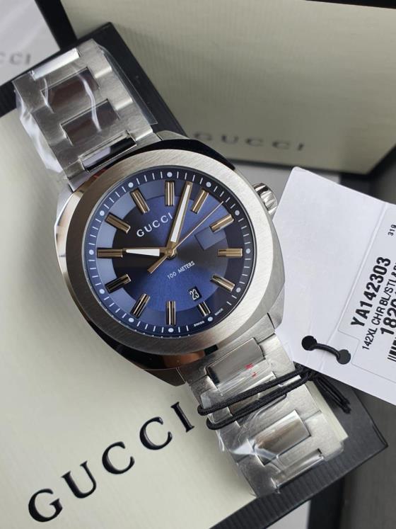 25 Gucci G-Timeless Blue Dial Stainless Steel Men's Watch YA142303 - Image 1