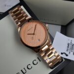 Gucci G-Timeless Rose Gold Dial Women’s Watch YA126482