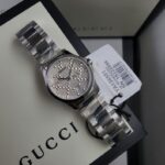 Gucci G-Timeless Diamantissima Silver Dial Stainless Steel Women's Watch  YA126551