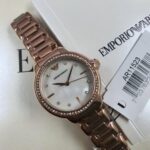 Emporio Armani Mia Three-Hand Rose Gold-Tone Stainless Steel Watch