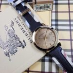 Burberry The City Gold Dial Leather Strap  Watch