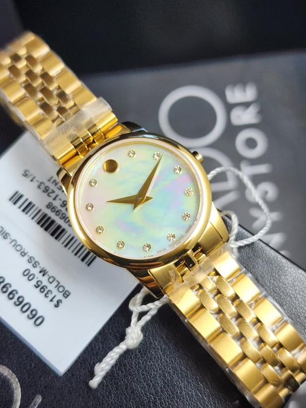 3 Movado Museum Classic Diamond Mother-of-Pearl Women's Watch - Image 1