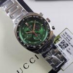Gucci G-Timeless Chronograph Green Dial Stainless Steel Men's Watch  YA142318