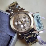 Burberry The City Chronograph Gold Dial  Gold PVD Stainless Steel Watch