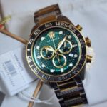 Versace Greca Dome Chronograph Watch