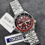 Seiko 5 Sports GMT Automatic Red Dial Stainless Steel Watch SSK031K1