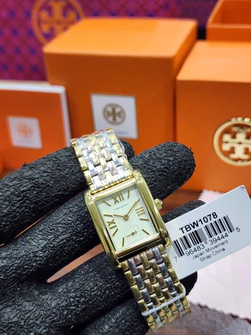 4 Tory Burch Eleanor Mini Roman Numeral Two-Tone Stainless Steel Ladies Watch – TBW1078 - Image 1