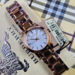 Burberry The City Rose Gold Stainless  Steel White Dial Quartz Watch