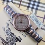 Burberry "The Classic" Round Two-Tone Rose  Gold Watch