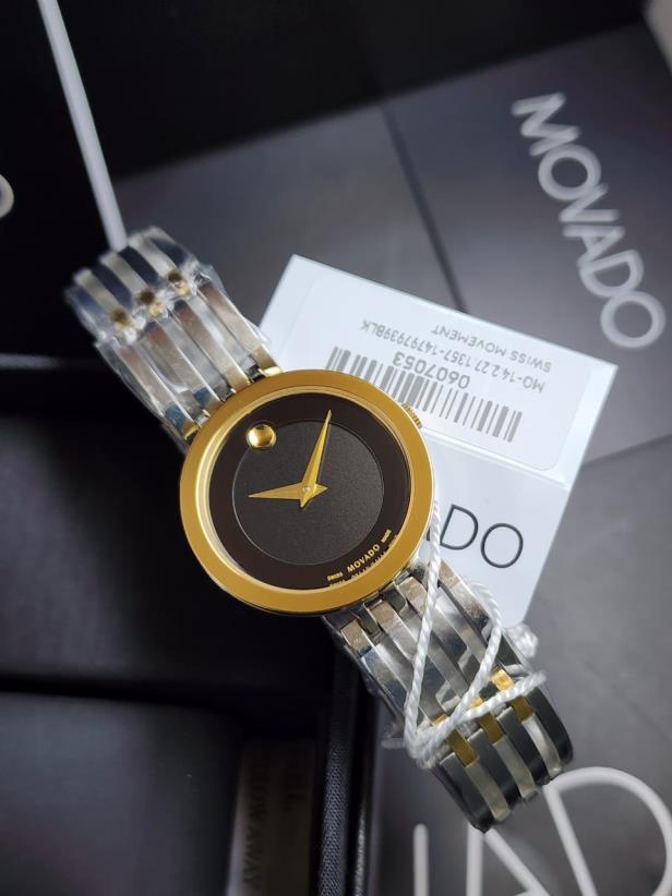 4 Movado Esperanza Two-Tone Museum Dial Women's Watch - Image 1