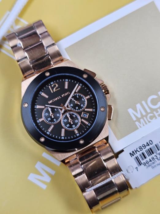 5 Michael Kors Lennox Chronograph Rose Gold Tone Men's Watch – MK8940 - Image 1