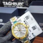 TAG Heuer Aquaracer 300M Quartz Silver Dial Two-Tone Steel & Yellow Gold  Men's Watch