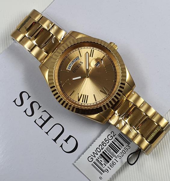 6 GUESS Connoisseur Day-Date Men's Watch - Image 1