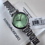 Emporio Armani Two-Hand Silver Stainless Steel Watch