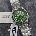 Seiko 5 Sports Automatic Green Sunburst Dial Stainless Steel Watch SRPD63K1
