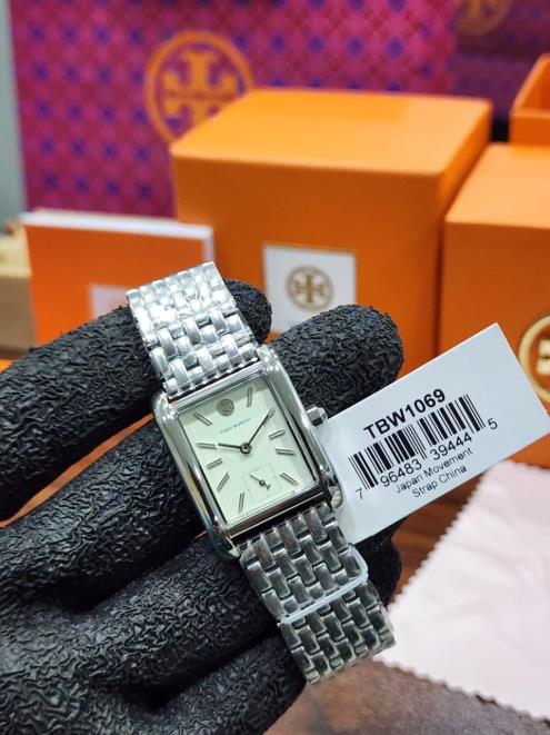 7 Tory Burch Eleanor Silver-Tone Stainless Steel Ladies Watch - TBW1069 - Image 1