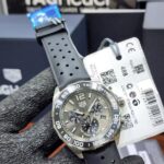 TAG Heuer Formula 1 Chronograph Quartz Anthracite Grey Dial Black Rubber  Strap Men's Watch