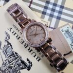 Burberry The City Diamonds Rose Gold  Stainless Steel Watch