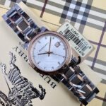 Burberry "The City" Two-Tone Silver Dial  Watch