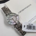 Emporio Armani Retro Mother of Pearl Stainless Steel Watch