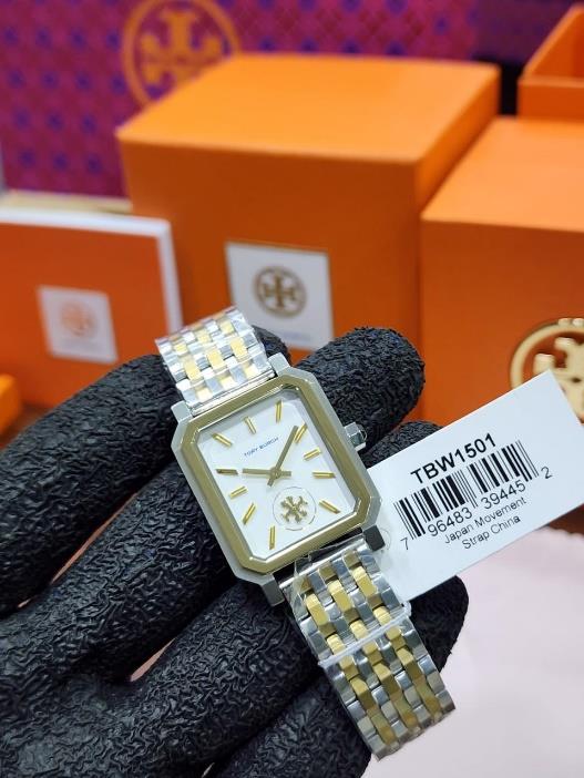 8 Tory Burch Robinson Two-Tone Stainless Steel Ladies Watch - TBW1501 - Image 1