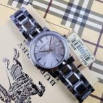 Burberry "The City" Embossed Sunray Grey  Dial Watch