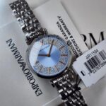Emporio Armani Gianni T-Bar Two-Hand Stainless Steel Watch