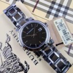 Burberry "The City" Black Dial Silver  Stainless Steel Watch