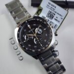 Gucci Interlocking Chronograph Black Dial Stainless Steel Men's Watch  YA142316