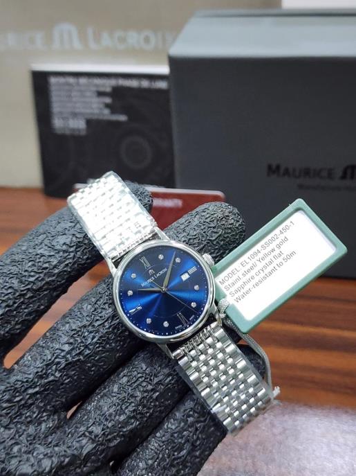 1 Maurice Lacroix Eliros Blue Dial Stainless Steel Quartz Women’s Watch - Image 1