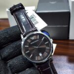 Emporio Armani Classic Renato Brown Dial Brown Leather Strap Men's Watch –  AR2413