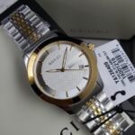 Gucci G-Timeless Two-Tone Stainless Steel Silver Dial Men's Watch YA126409