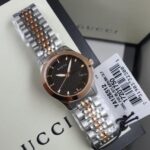 Gucci G-Timeless Two-Tone Stainless Steel Black Dial Women's Watch YA126512