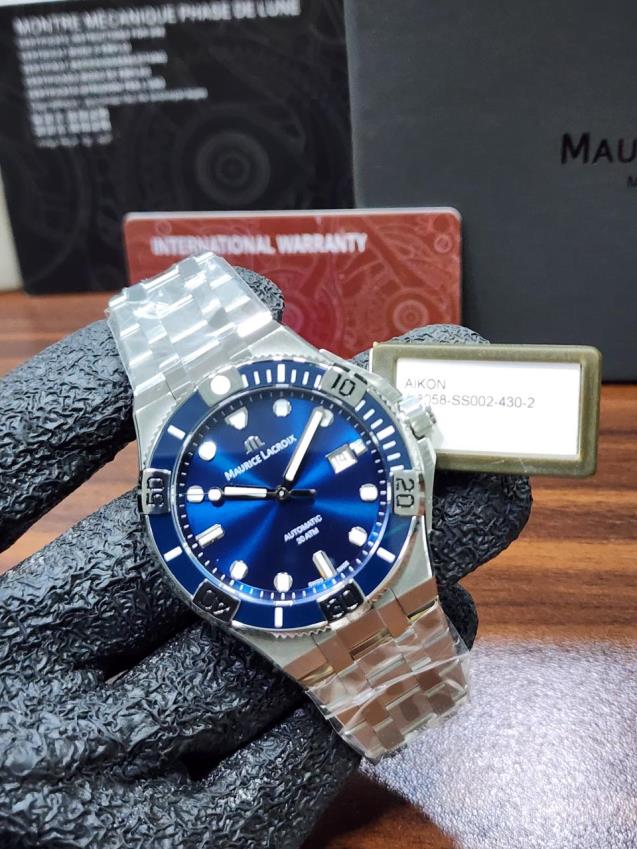 4 Maurice Lacroix Aikon Venturer Automatic Blue Dial Stainless Steel Men's Watch - Image 1