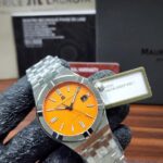 Maurice Lacroix Aikon Automatic Date Orange Dial Stainless Steel Men's Watch  (Limited Summer Edition)